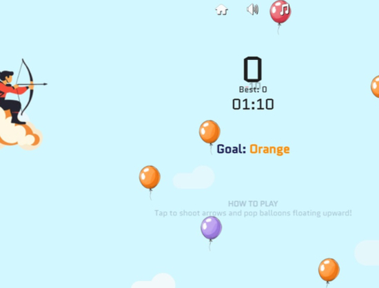 Leikur Balloon Archer Challenge á netinu