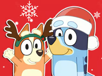 Leikur Jigsaw Puzzle: Bluey jólagjöf  á netinu