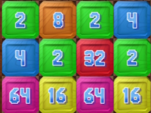Leikur 2048: Viðarblokk á netinu