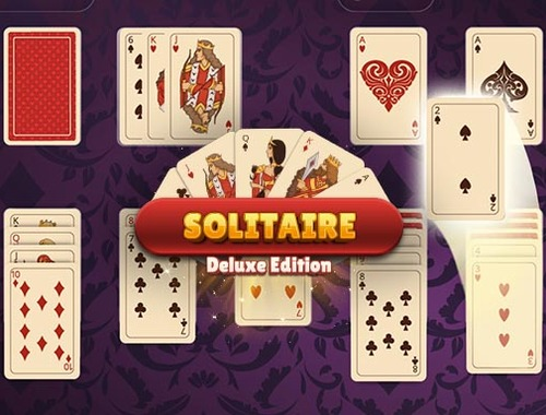 Leikur Solitaire Deluxe útgáfa  á netinu