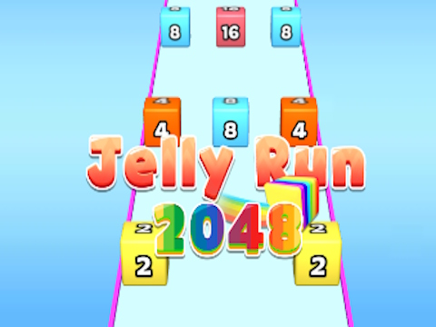 Leikur Jelly Run 2048 á netinu