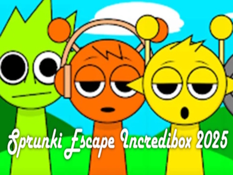 Leikur Sprunki Escapecibox 2025 á netinu
