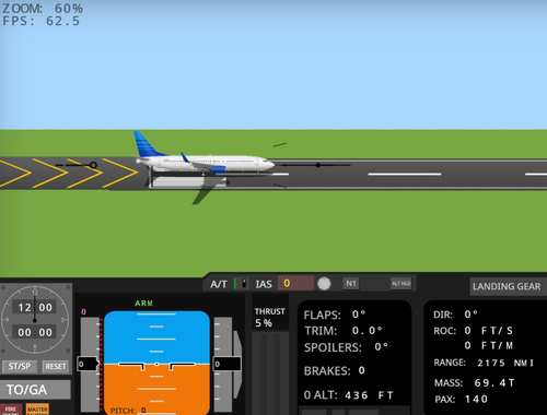 Leikur Flughermir 737-800  á netinu