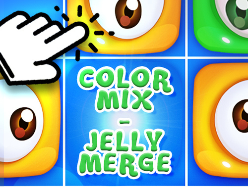 Leikur Litablöndun - Jelly Merge  á netinu