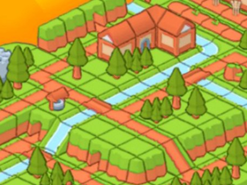 Leikur Land Guðs: Frá blokk til eyju  á netinu