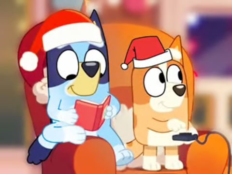 Leikur Jigsaw Puzzle: Bluey jólaboð á netinu