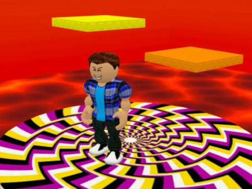 Leikur Roblox: Parkour Lava á netinu
