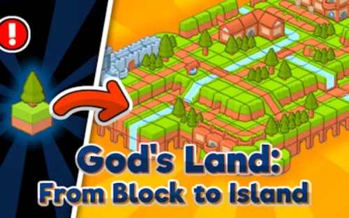 Leikur Land Guðs frá blokk til eyju  á netinu