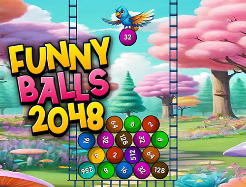 Leikur Fyndnir kúlur 2048 á netinu
