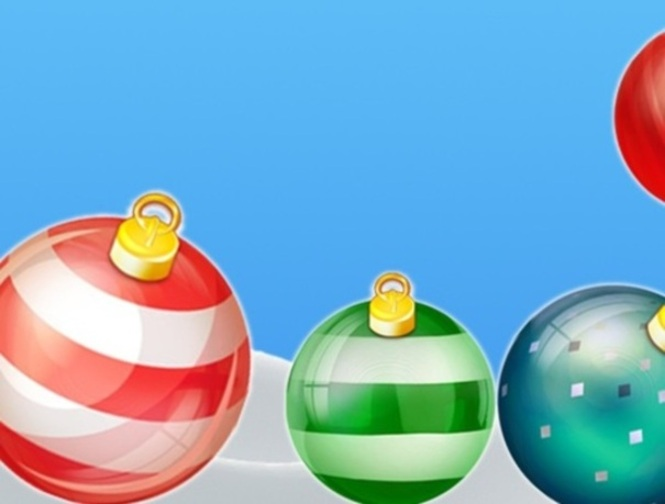 Leikur Puzzles Balls sameinast nýja árið!  á netinu