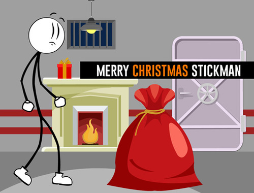 Leikur Gleðileg jól Stickman  á netinu
