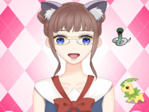 Leikur Sætur Anime Girl Dress Up  á netinu