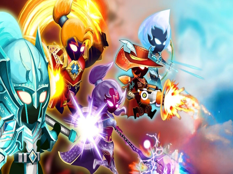 Leikur Stickman Saga: Ninja Shadow Warriors á netinu