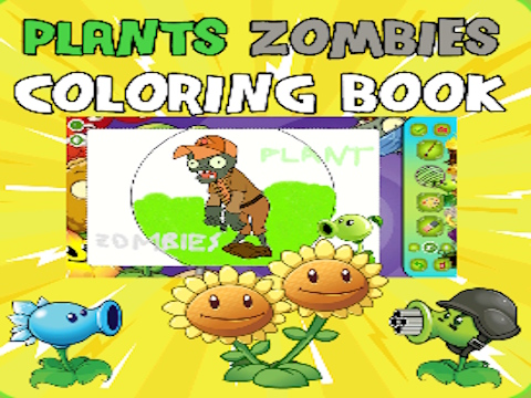 Leikur Plöntur vs Zombies litarefni  á netinu