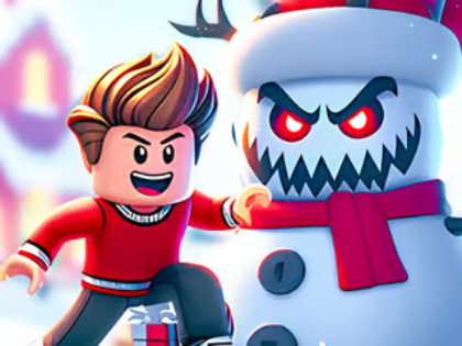 Leikur Jigsaw þraut: Roblox Snowball Battle á netinu