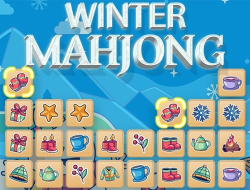 Leikur Vetur Mahjong  á netinu