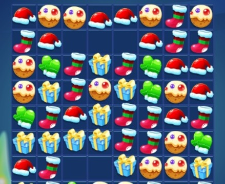 Leikur Match Mission jólasveinsins  á netinu