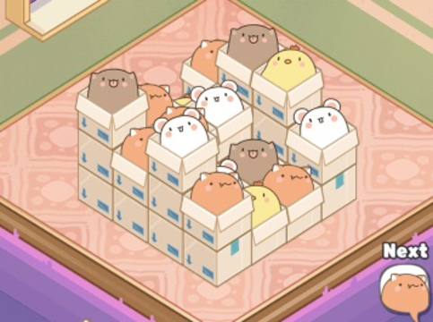 Leikur Mart Puzzle Box Cat á netinu