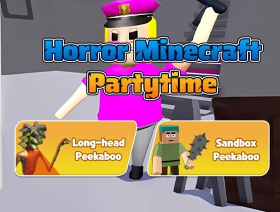 Leikur Hryllingur Minecraft Partytime  á netinu