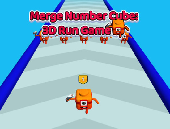 Leikur Sameina númer Cube 3D Run Game  á netinu