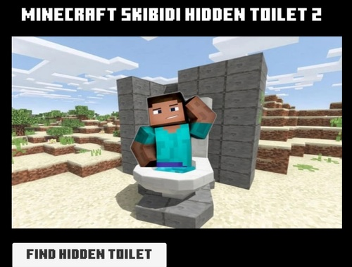 Leikur Minicraft skibidi falinn salerni 2  á netinu