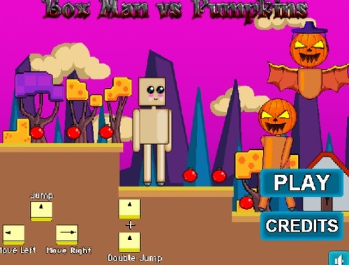 Leikur Box Man vs grasker  á netinu
