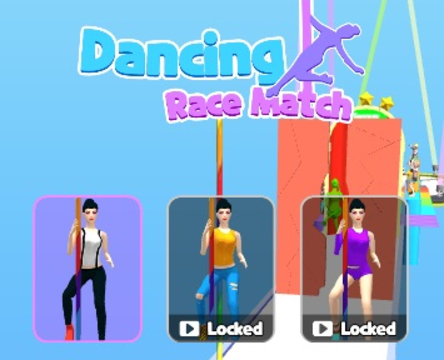 Leikur Dancing Race Match á netinu