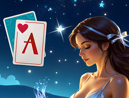 Leikur Solitaire Emperor Secrets of Fate á netinu