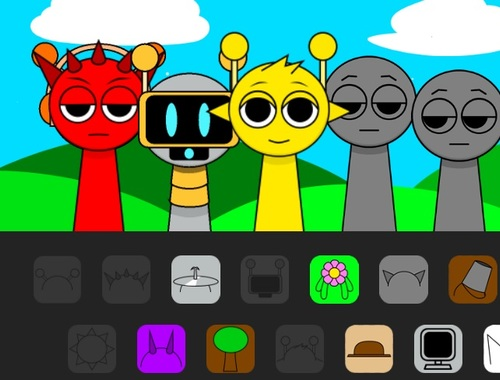 Leikur Sprunki Incredibox Horror á netinu