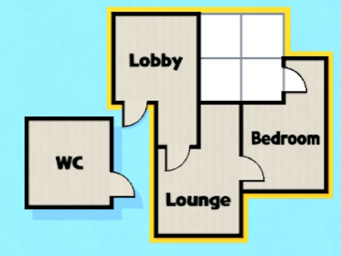 Leikur Herbergisflokki - gólfplan  á netinu