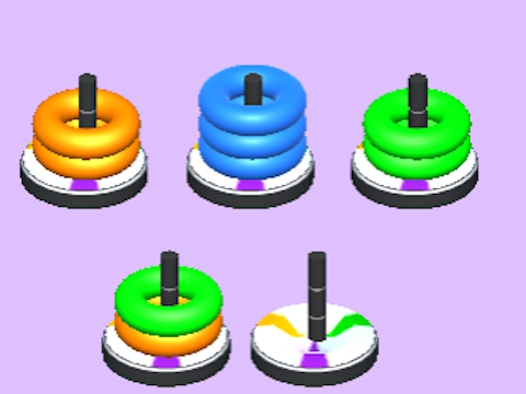 Leikur Hoop Stack Color Ring á netinu