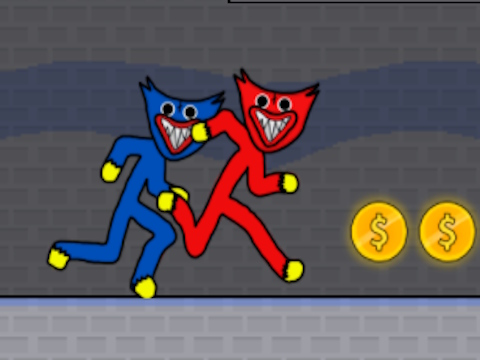 Leikur Stickman Hugy Party Duo  á netinu