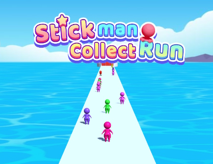 Leikur Stickman safna hlaupi  á netinu