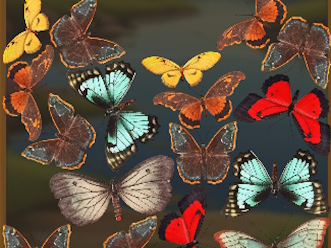 Leikur Mergebuterfly: 2048! á netinu