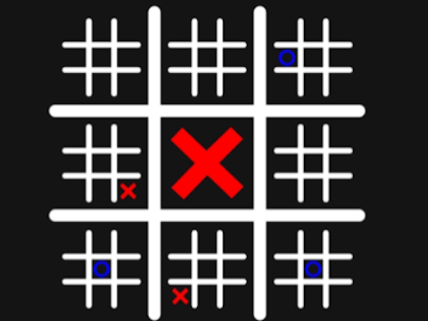 Leikur Ultimate Noughts og Crosses  á netinu