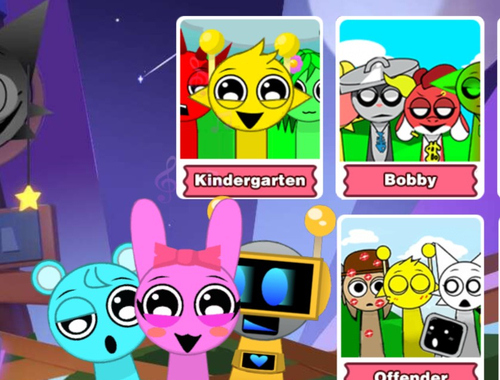 Leikur Incredibox Party Frozen Sprunki Beat á netinu