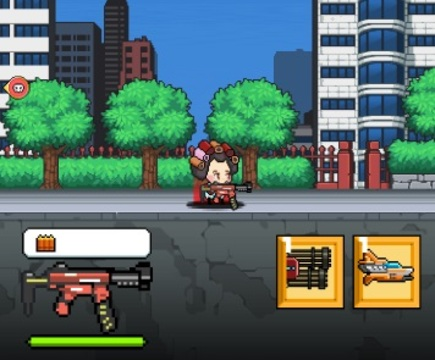 Leikur Mecha Shoot Pixel RPG á netinu