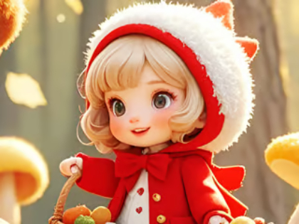 Leikur Jigsaw þraut: Little Red Riding Hood  á netinu