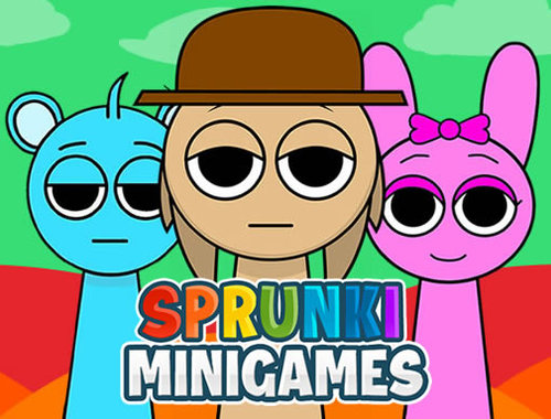 Leikur Sprunki Mini leikir  á netinu