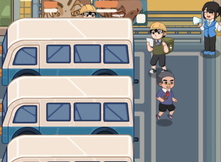 Leikur Mart Puzzle Bus Jam á netinu