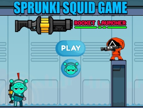 Leikur Sprunki Squid Game Rocket Launcher á netinu
