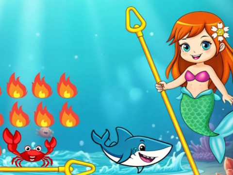 Leikur Princess vs Shark á netinu