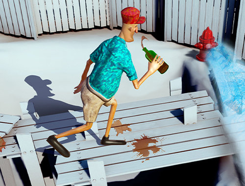 Leikur Drunk Man 3d á netinu