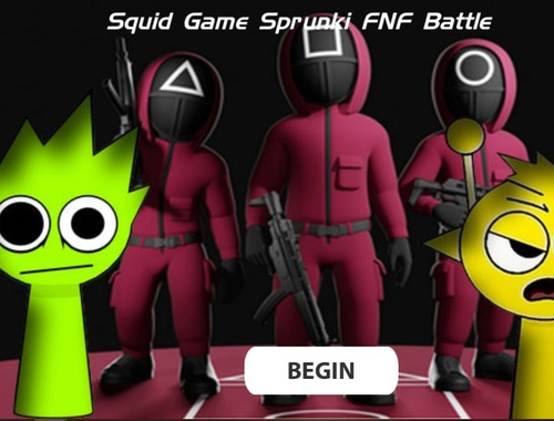 Leikur Squid Game Sprruni FNF Battle  á netinu