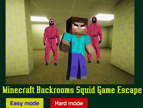 Leikur Minecraft bakherbergin Squid Game Escape  á netinu