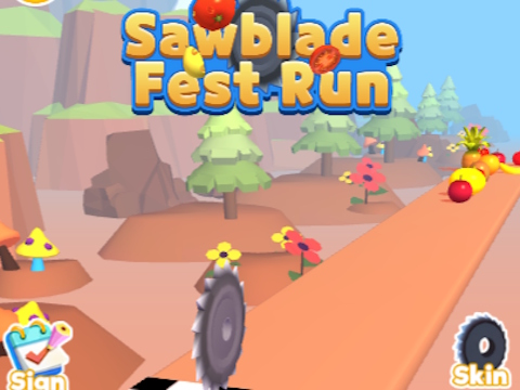 Leikur Sawblade Fest Run á netinu