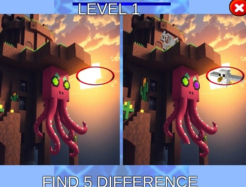 Leikur Minecraft Squid frávik  á netinu