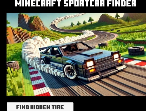 Leikur Minecraft Sportcar Finder á netinu