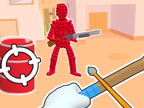 Leikur Stickman Archer: Skot örvar á Reds  á netinu