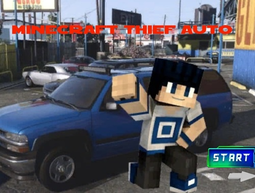 Leikur Minecraft Thief Auto á netinu